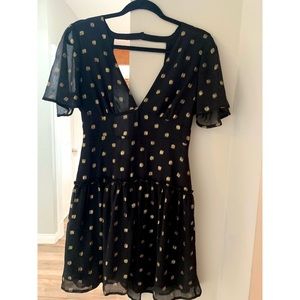 Amuse Society black and gold dress